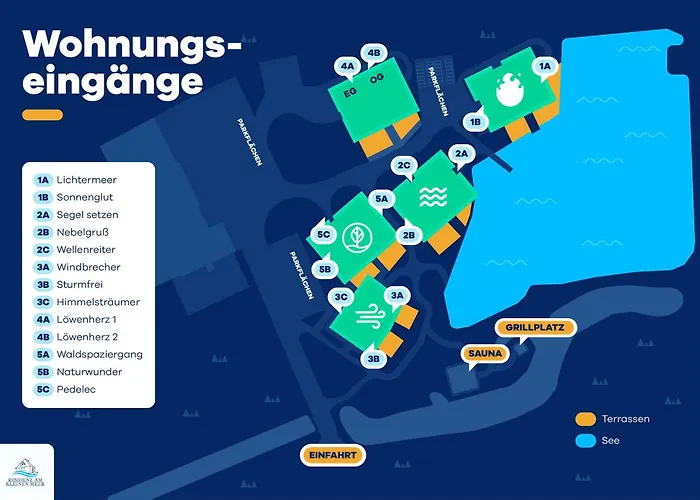 Residenz - Sonnenglut - Seeterrasse - Sauna - Parkplatz Bad Zwischenahn